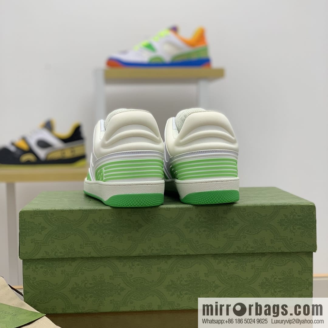 Gucci Gucci uses leather + breathable mesh iconic His & Hers sneakers