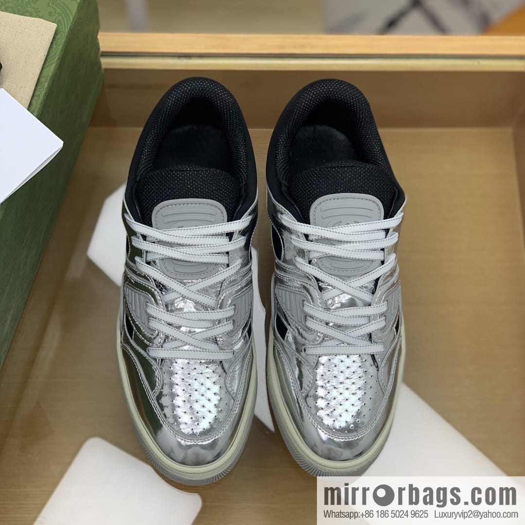 Gucci Gucci uses leather + breathable mesh iconic His & Hers sneakers