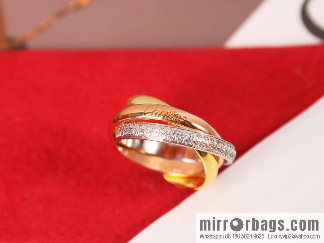 Cartier Trinity series three-color three-ring