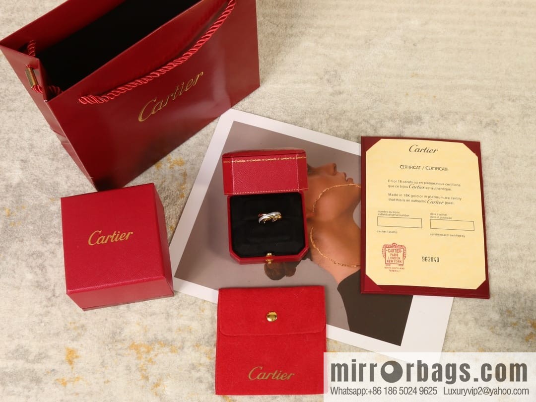 Cartier Trinity series three-color three-ring