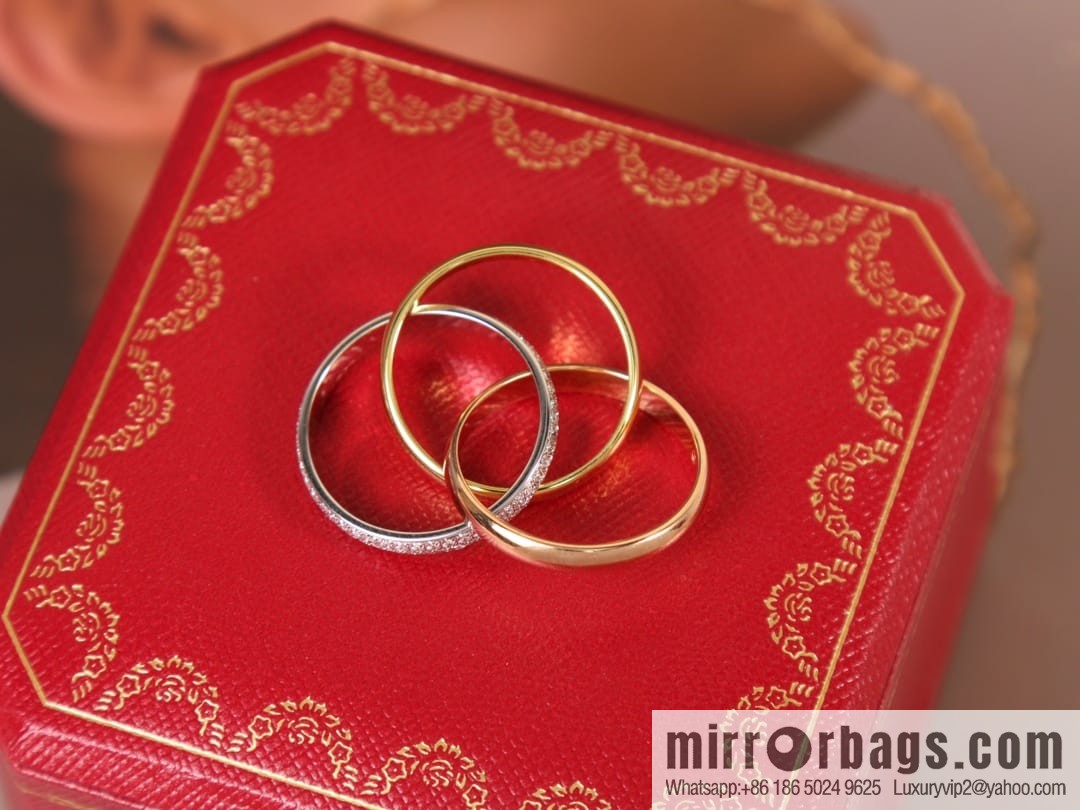 Cartier Trinity series three-color three-ring