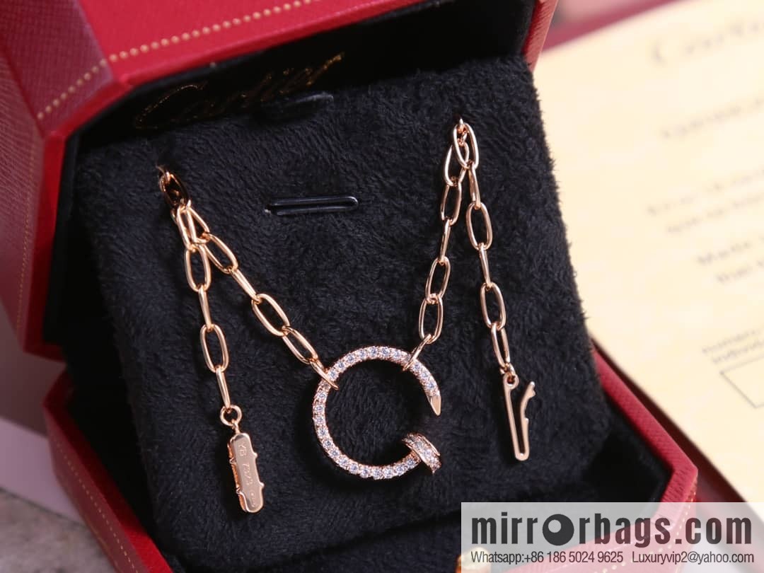 Cartier Cartier new full diamond nail necklace