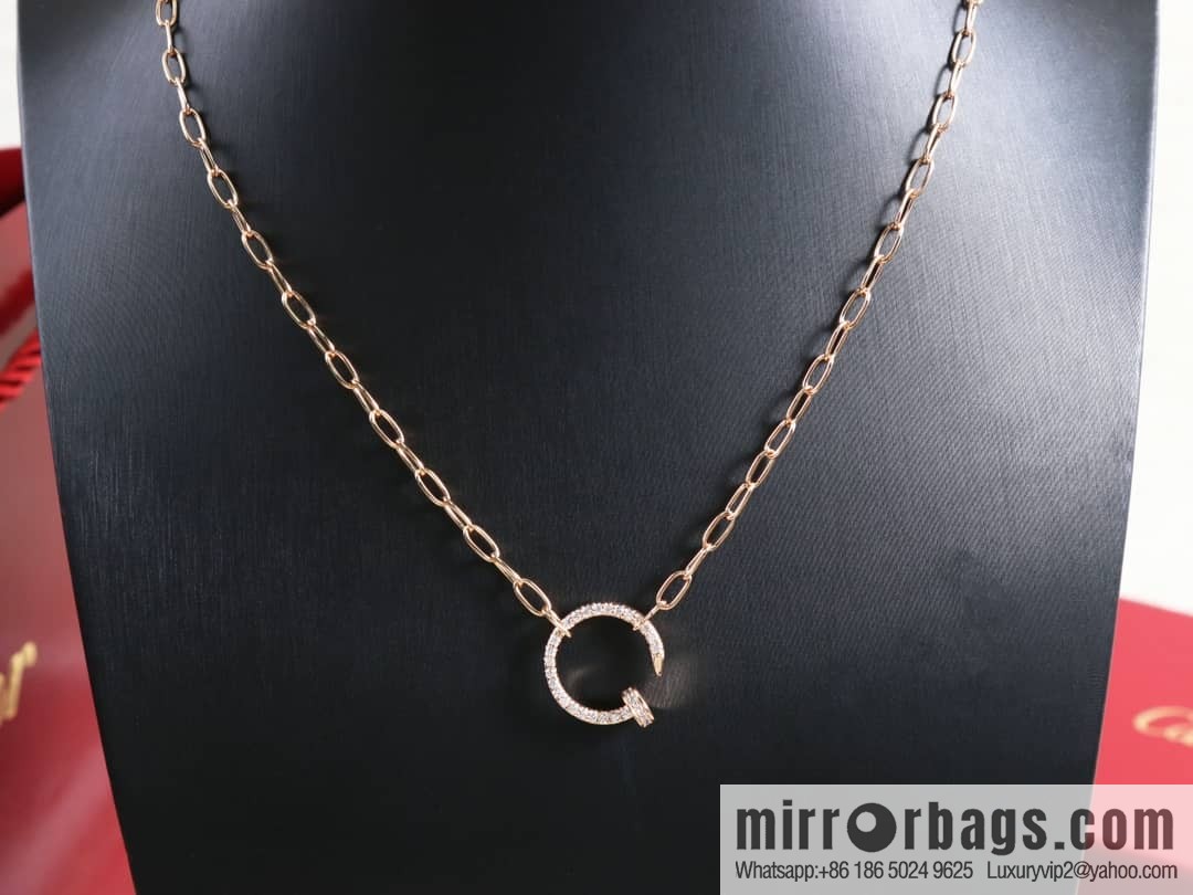 Cartier Cartier new full diamond nail necklace