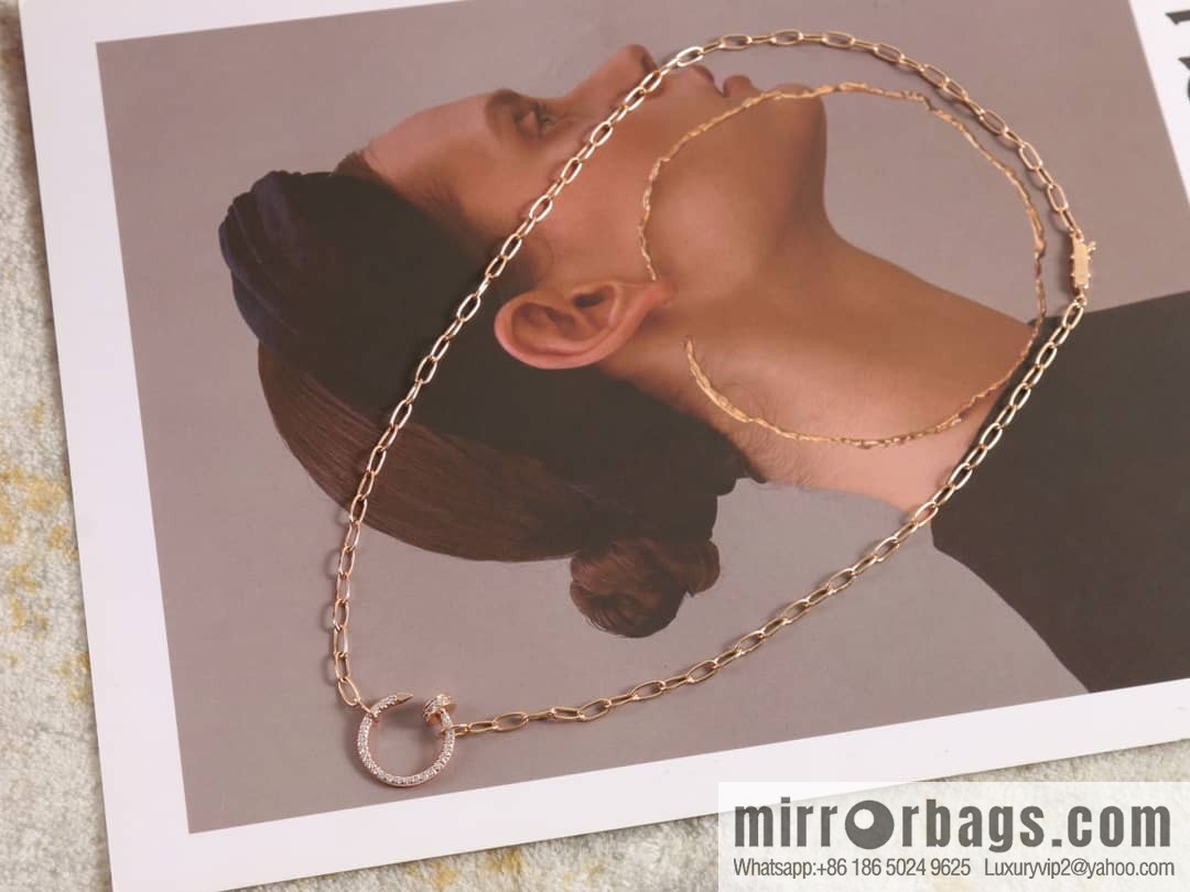 Cartier Cartier new full diamond nail necklace