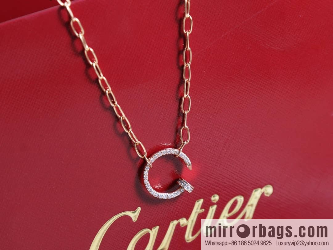 Cartier Cartier new full diamond nail necklace