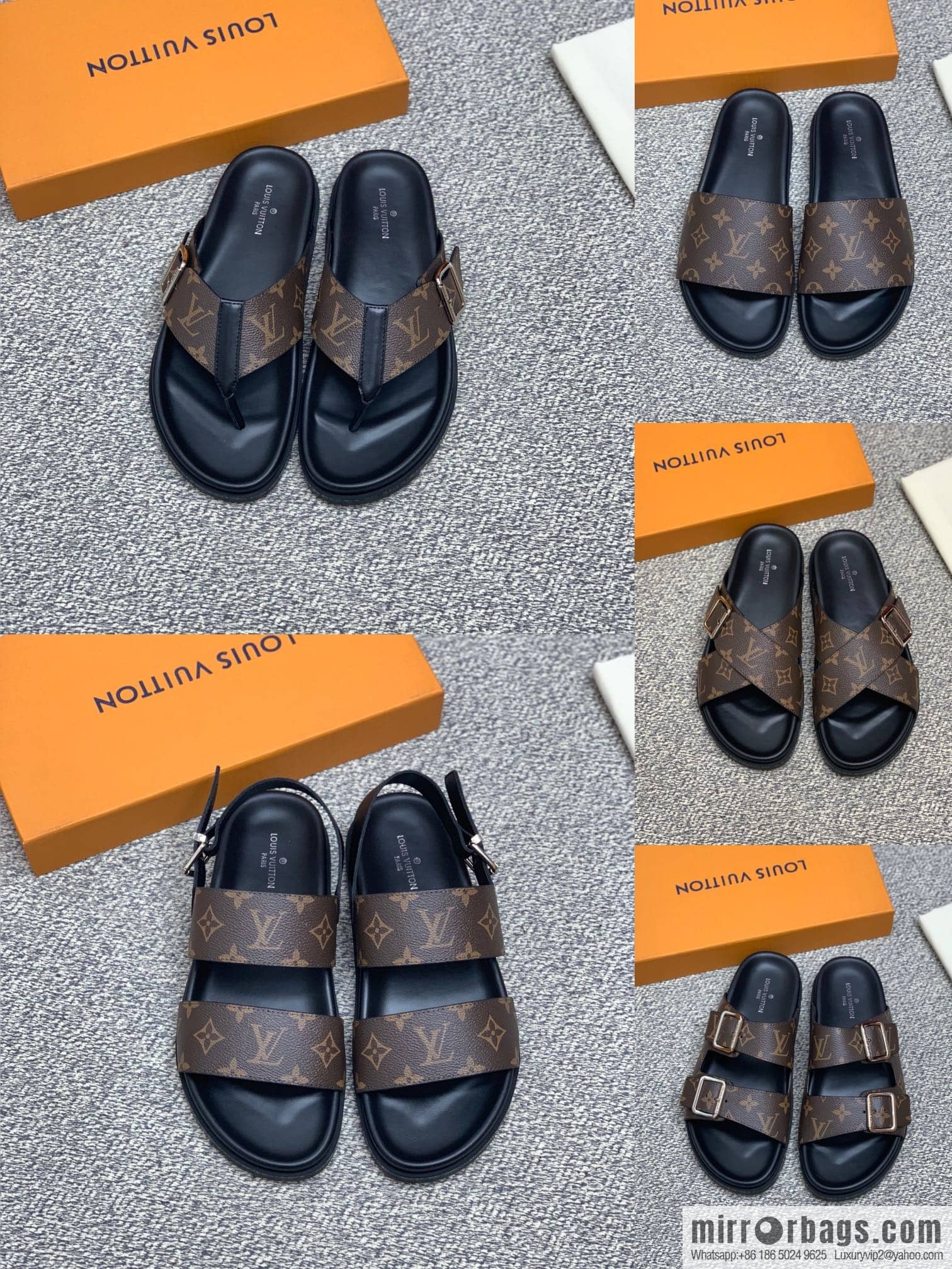 LV/Louis Vuitton uses classic PVC with black outsoles to form men's sneakers