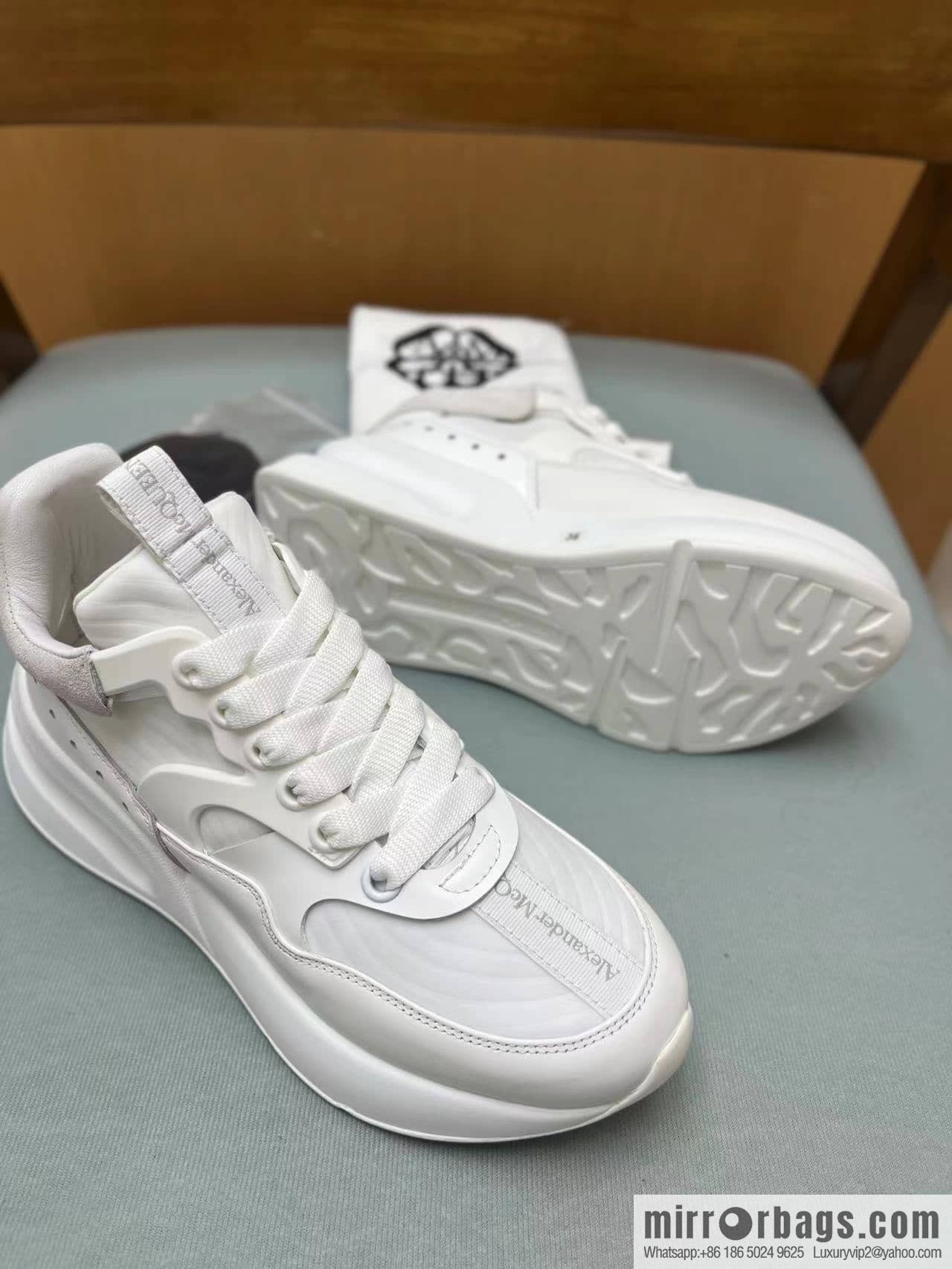 Alexander McQueen with neoprene, nappa leather (fabric) and rubber upholstery His & Hers sneakers