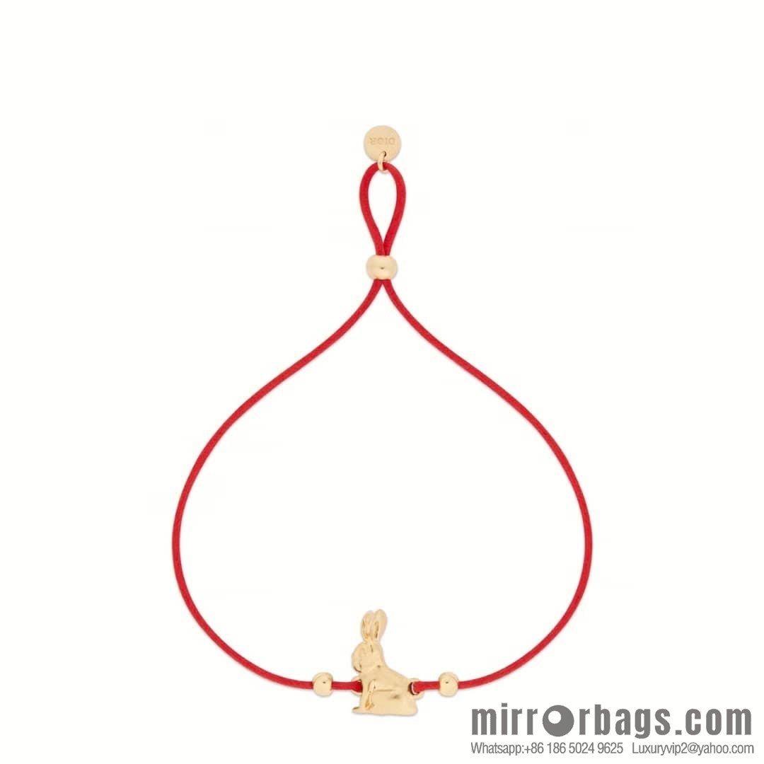 DIOR Dior rabbit 🐰 red rope bracelet hand rope