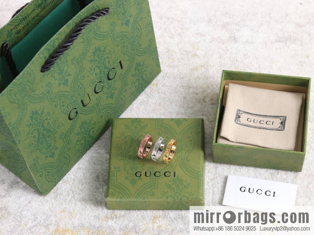 New gucci Gucci lcon series double G ring