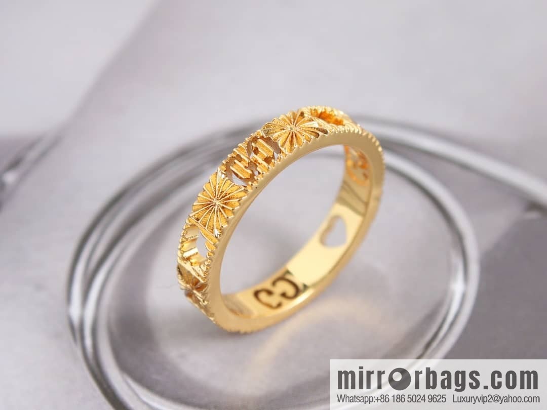 New gucci Gucci lcon series double G ring