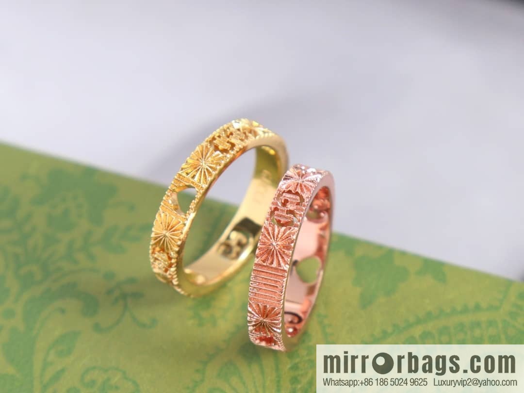 New gucci Gucci lcon series double G ring
