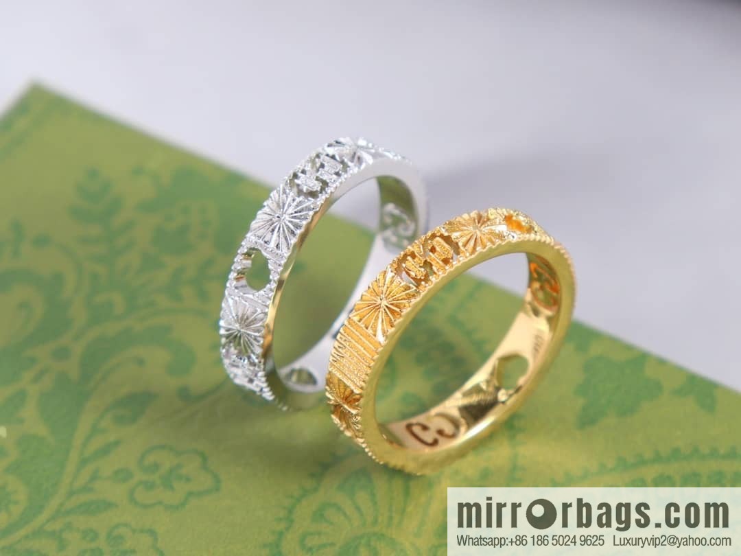 New gucci Gucci lcon series double G ring