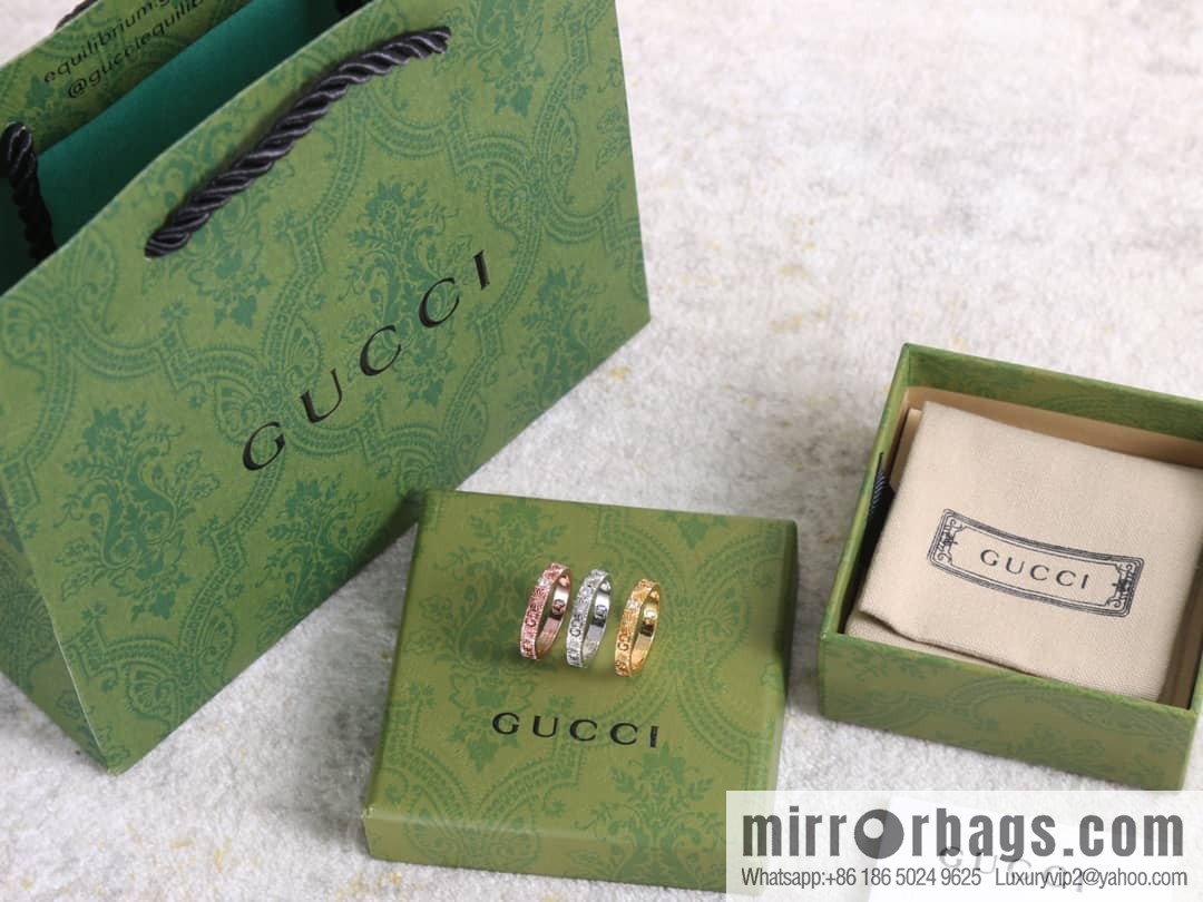 New gucci Gucci lcon series double G ring