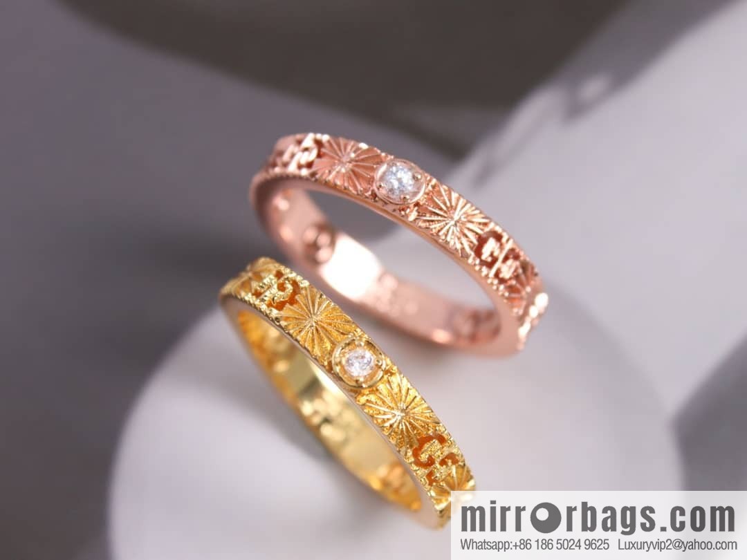 New gucci Gucci lcon series double G ring
