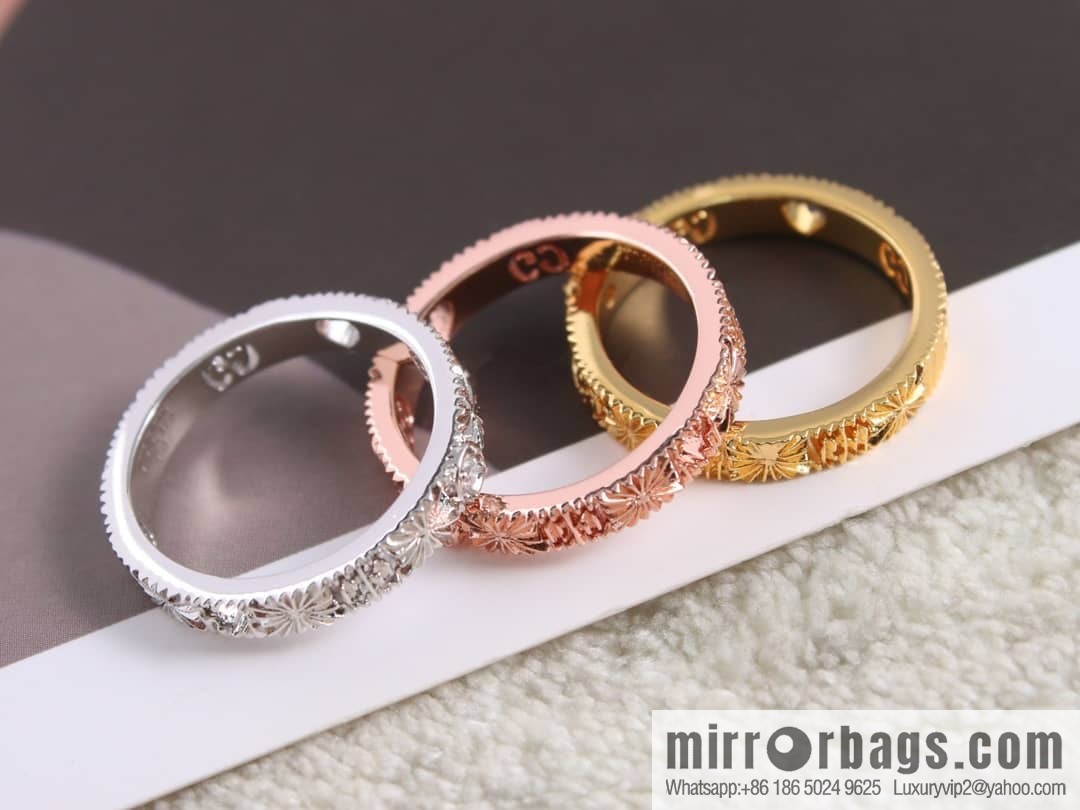 New gucci Gucci lcon series double G ring