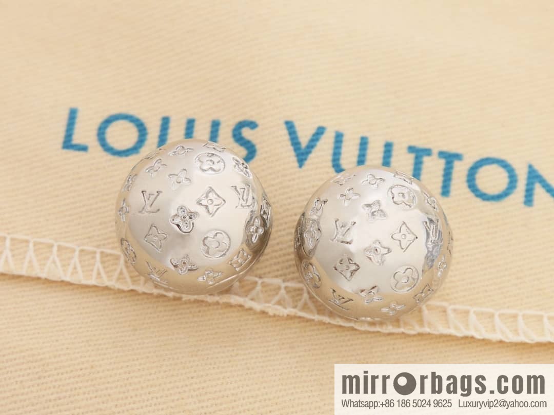 Louis Vuitton Louis Vuitton LV ball monogram stud earrings
