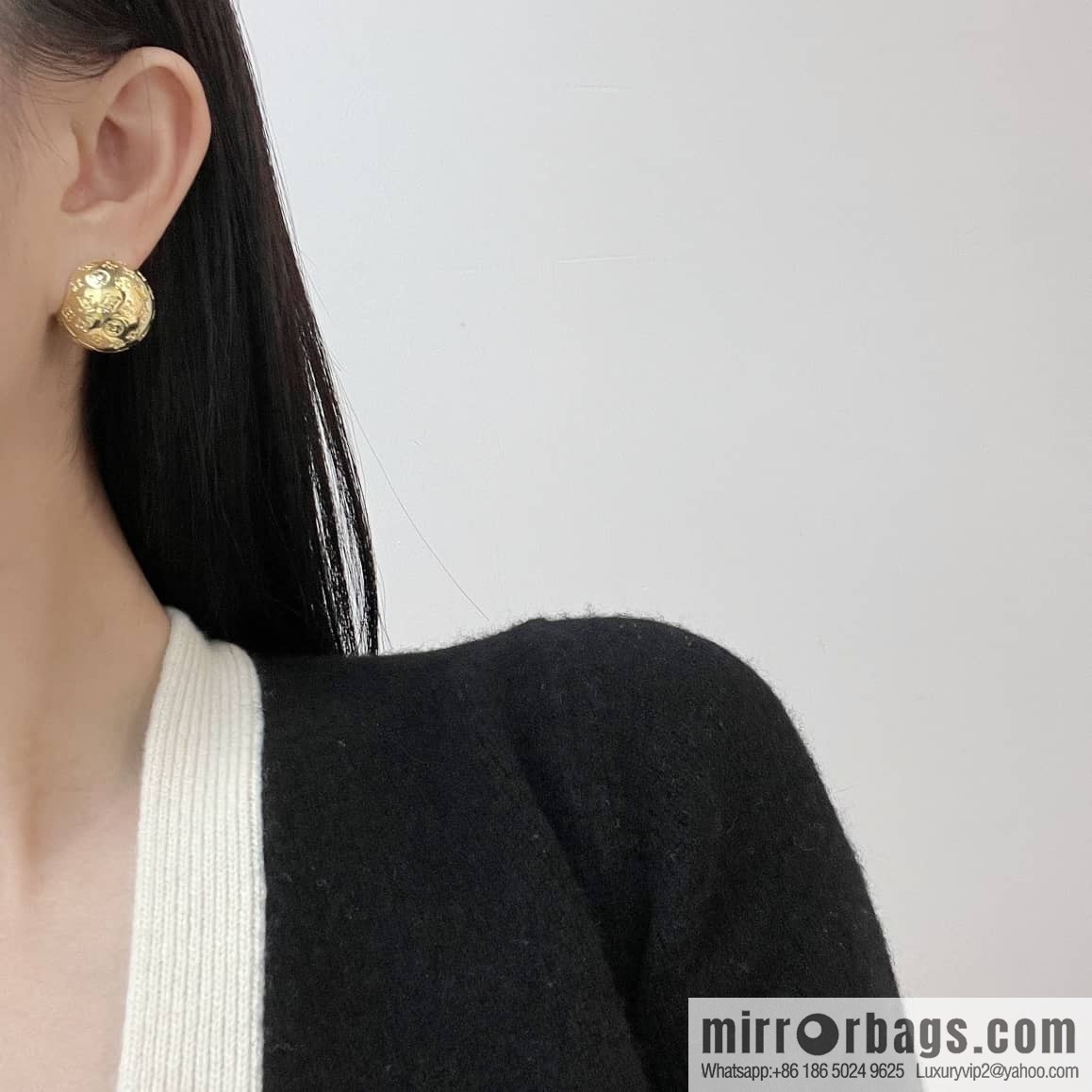 Louis Vuitton Louis Vuitton LV ball monogram stud earrings