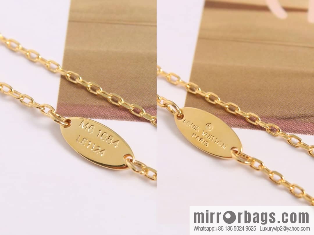 Louis Vuitton Louis Vuitton LV letter round necklace