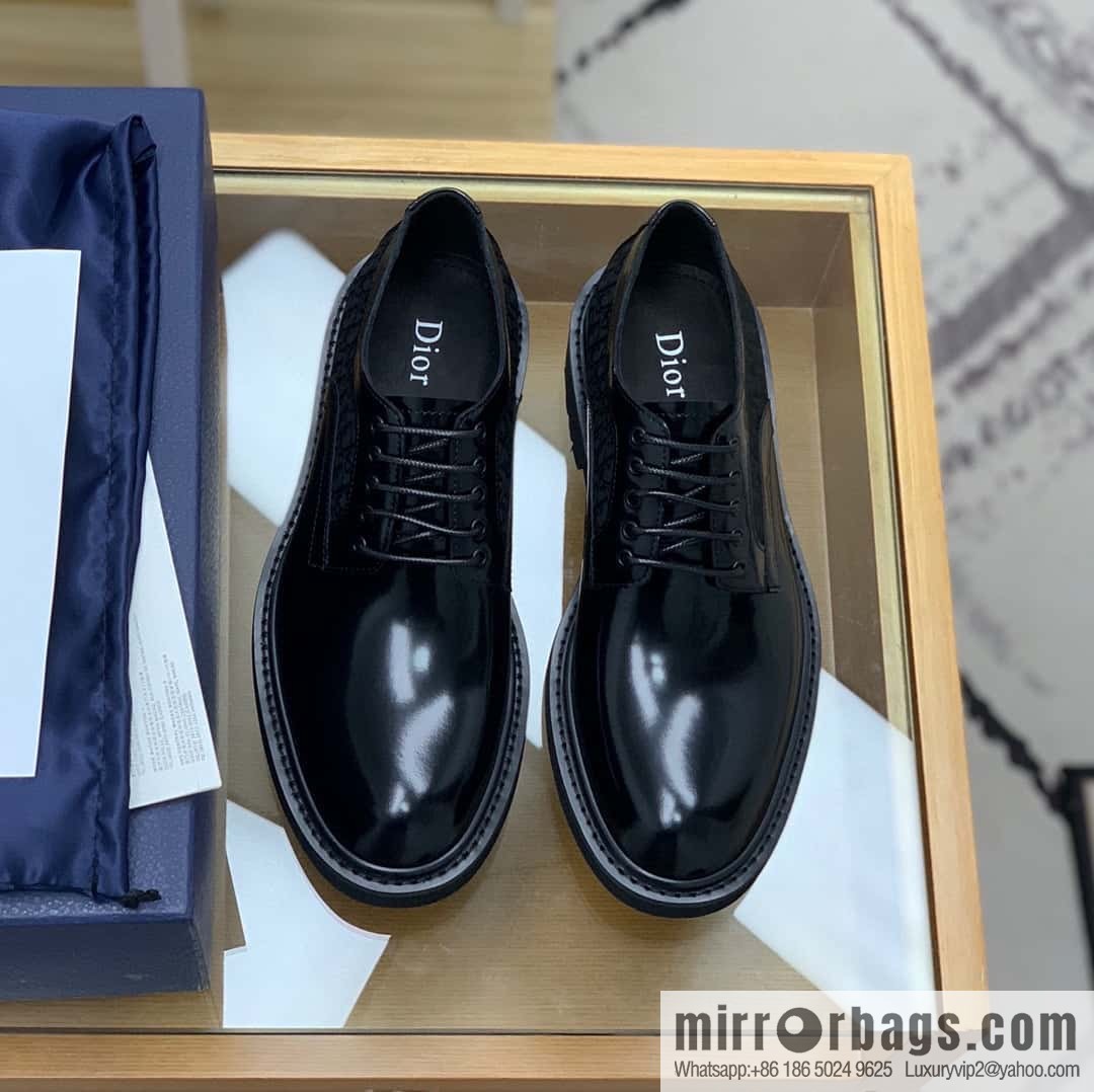 DIOR Dior selected leather made men's derby shoes