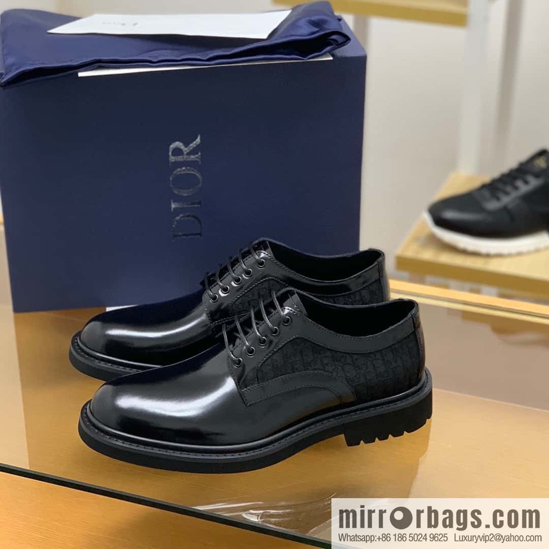 DIOR Dior selected leather made men's derby shoes