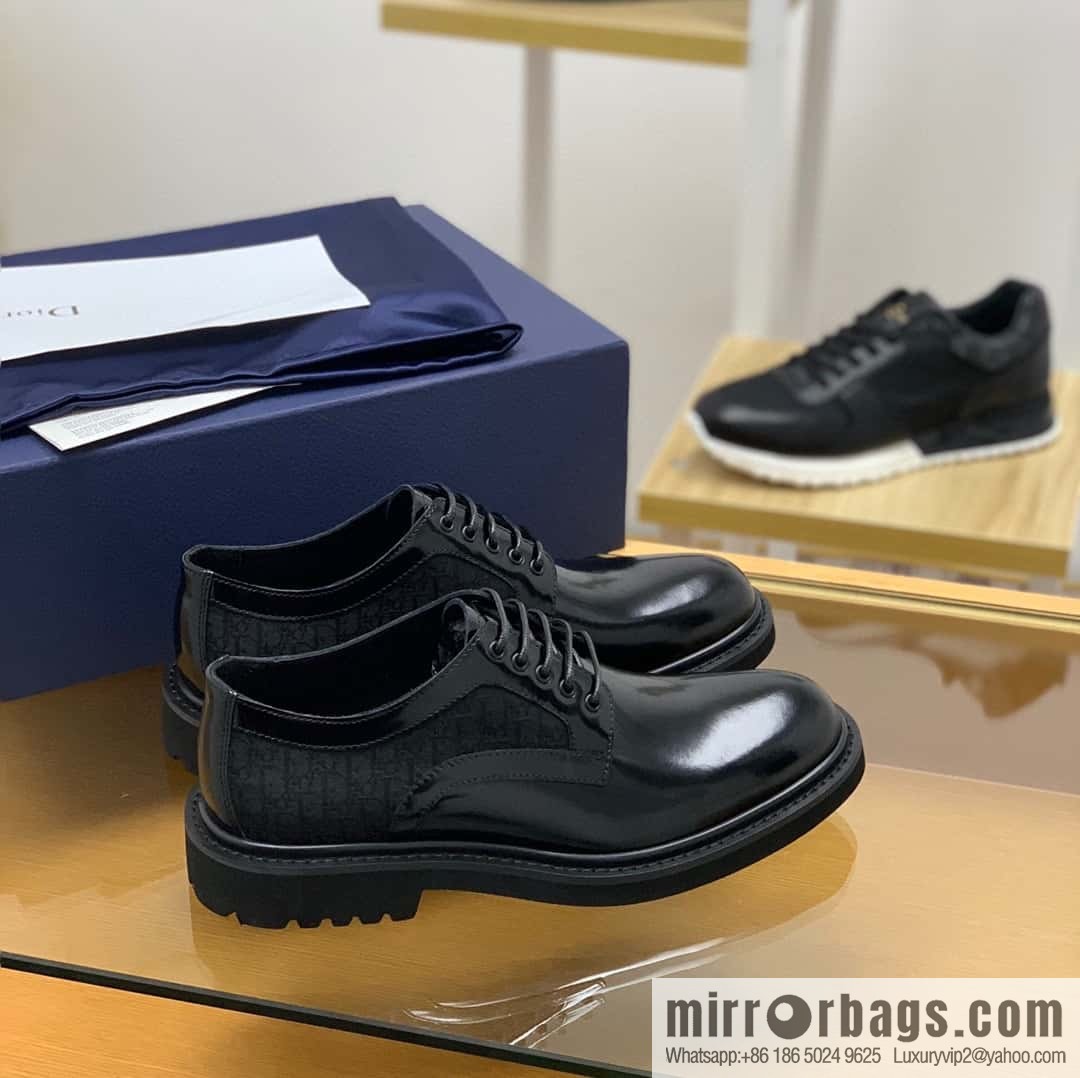 DIOR Dior selected leather made men's derby shoes