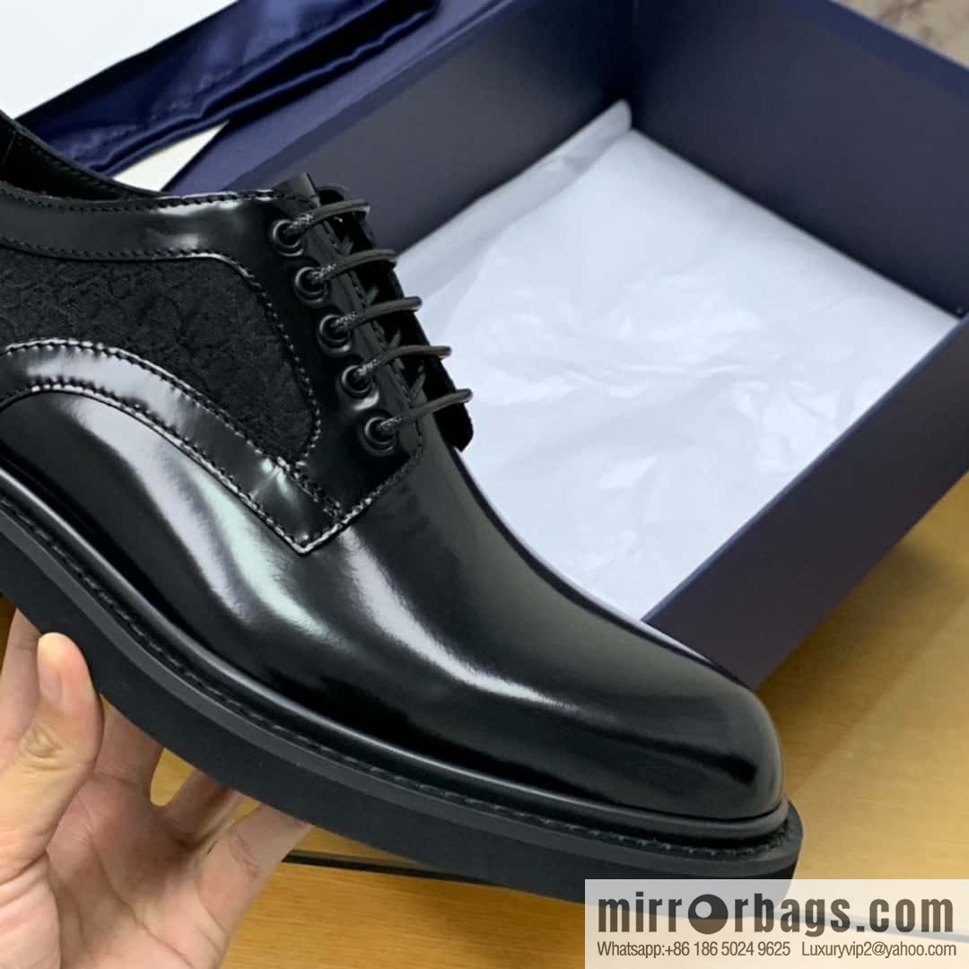 DIOR Dior selected leather made men's derby shoes