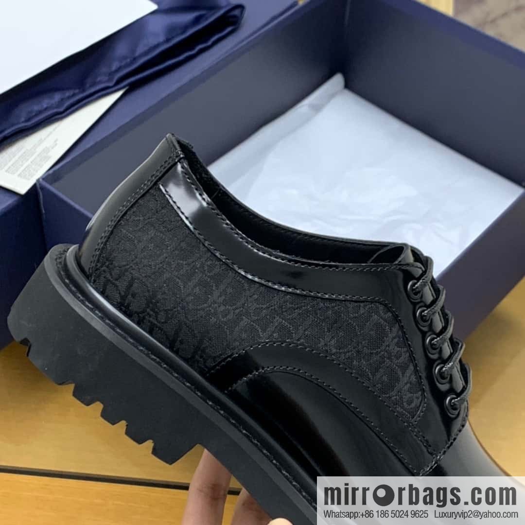 DIOR Dior selected leather made men's derby shoes