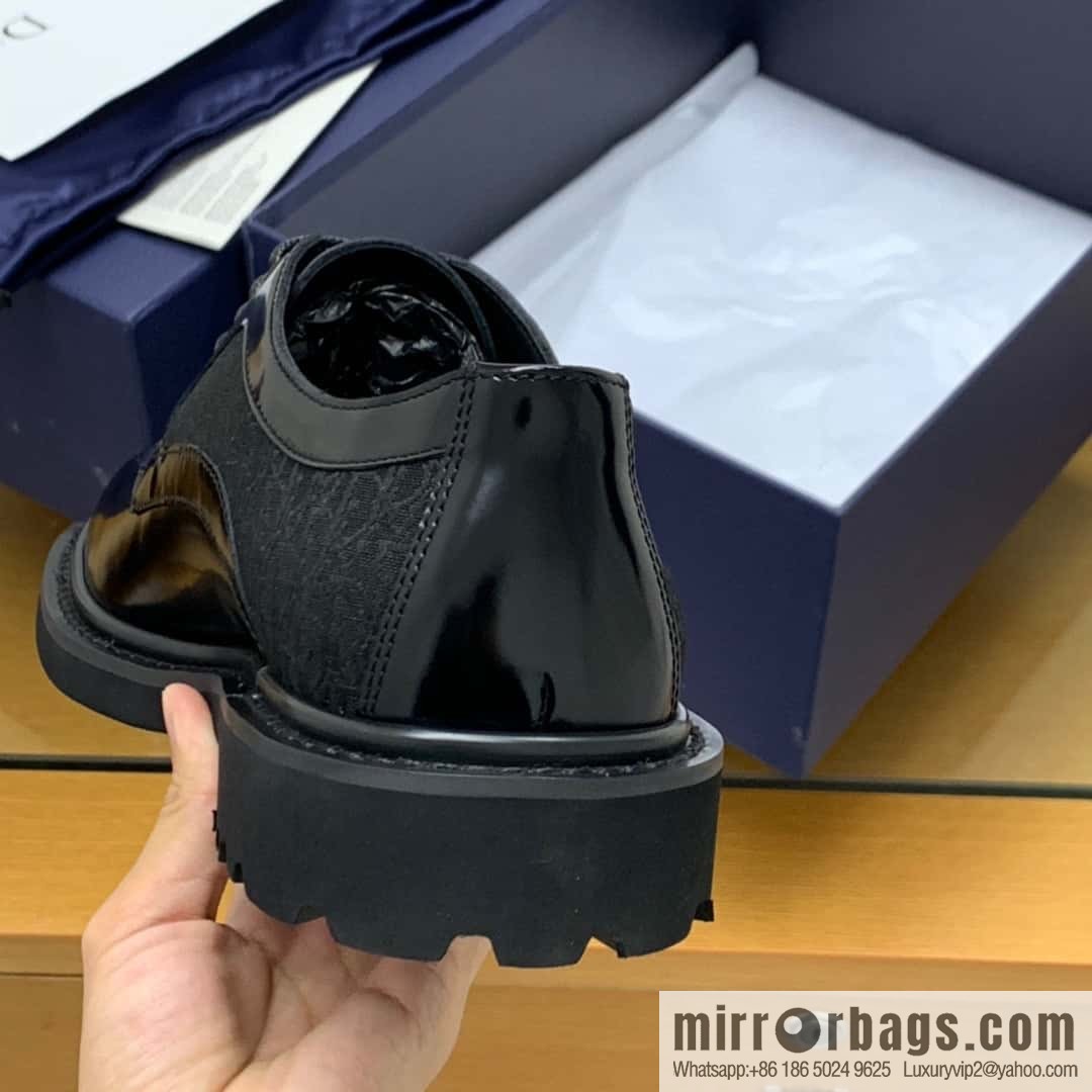DIOR Dior selected leather made men's derby shoes