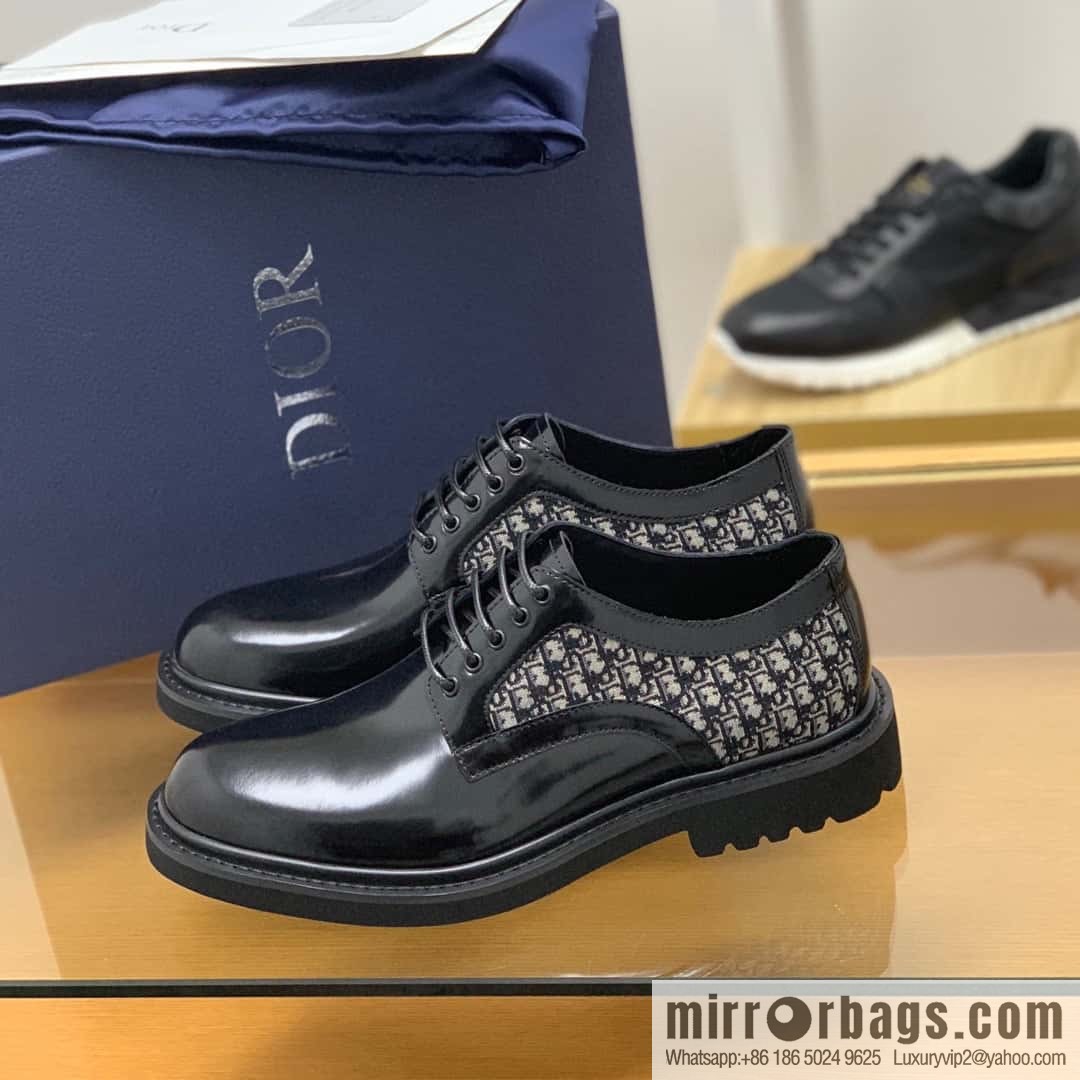 DIOR Dior selected leather made men's derby shoes