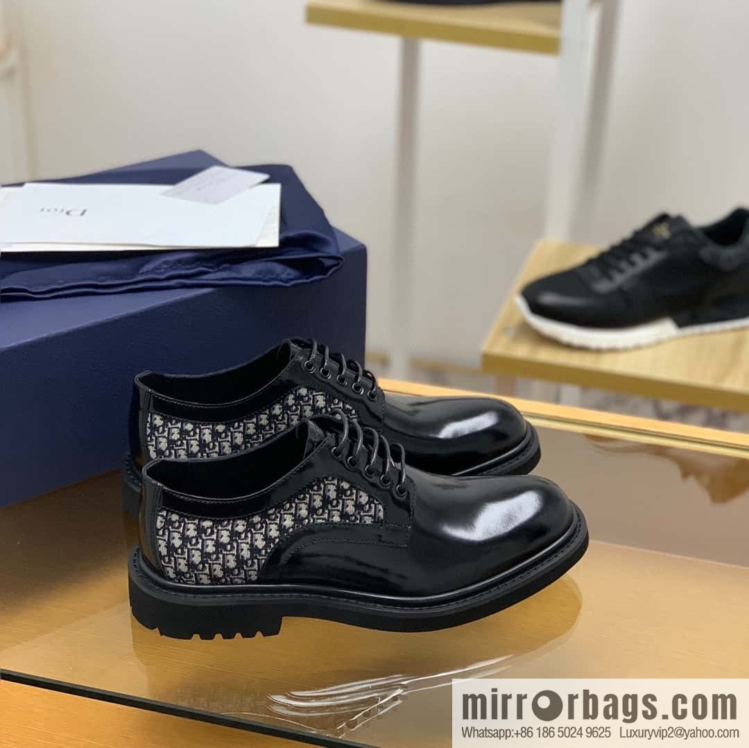 DIOR Dior selected leather made men's derby shoes