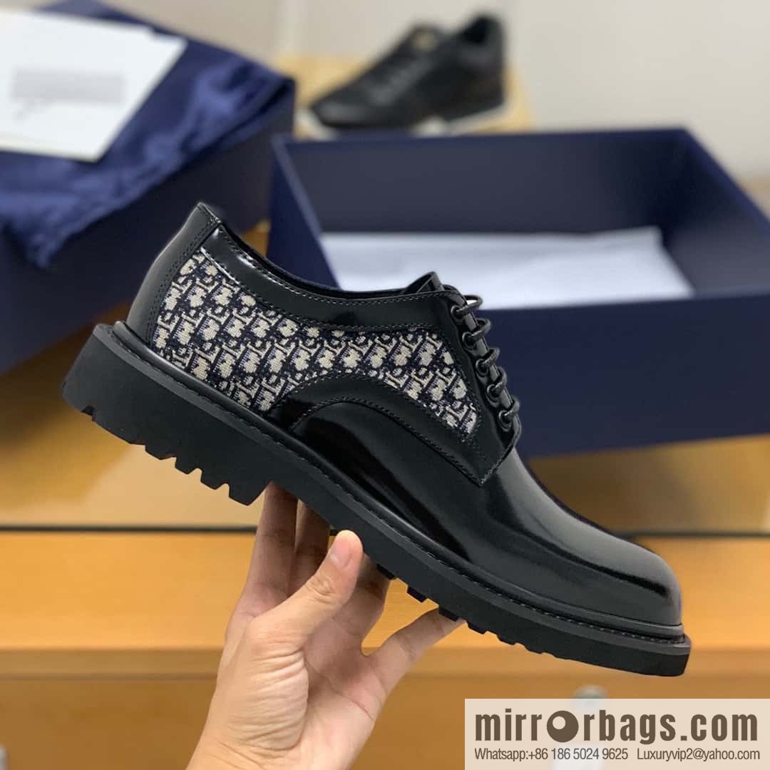 DIOR Dior selected leather made men's derby shoes