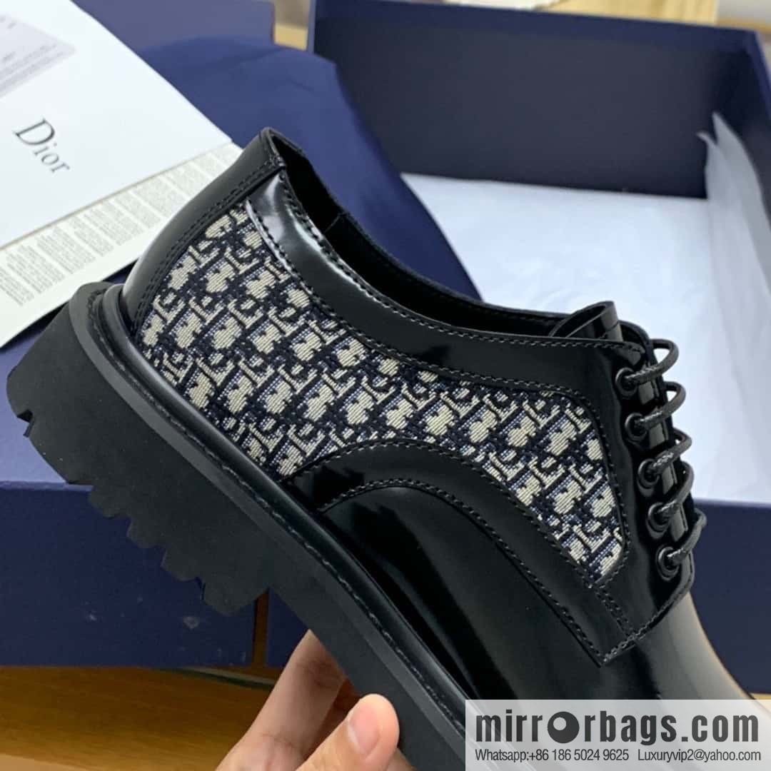 DIOR Dior selected leather made men's derby shoes
