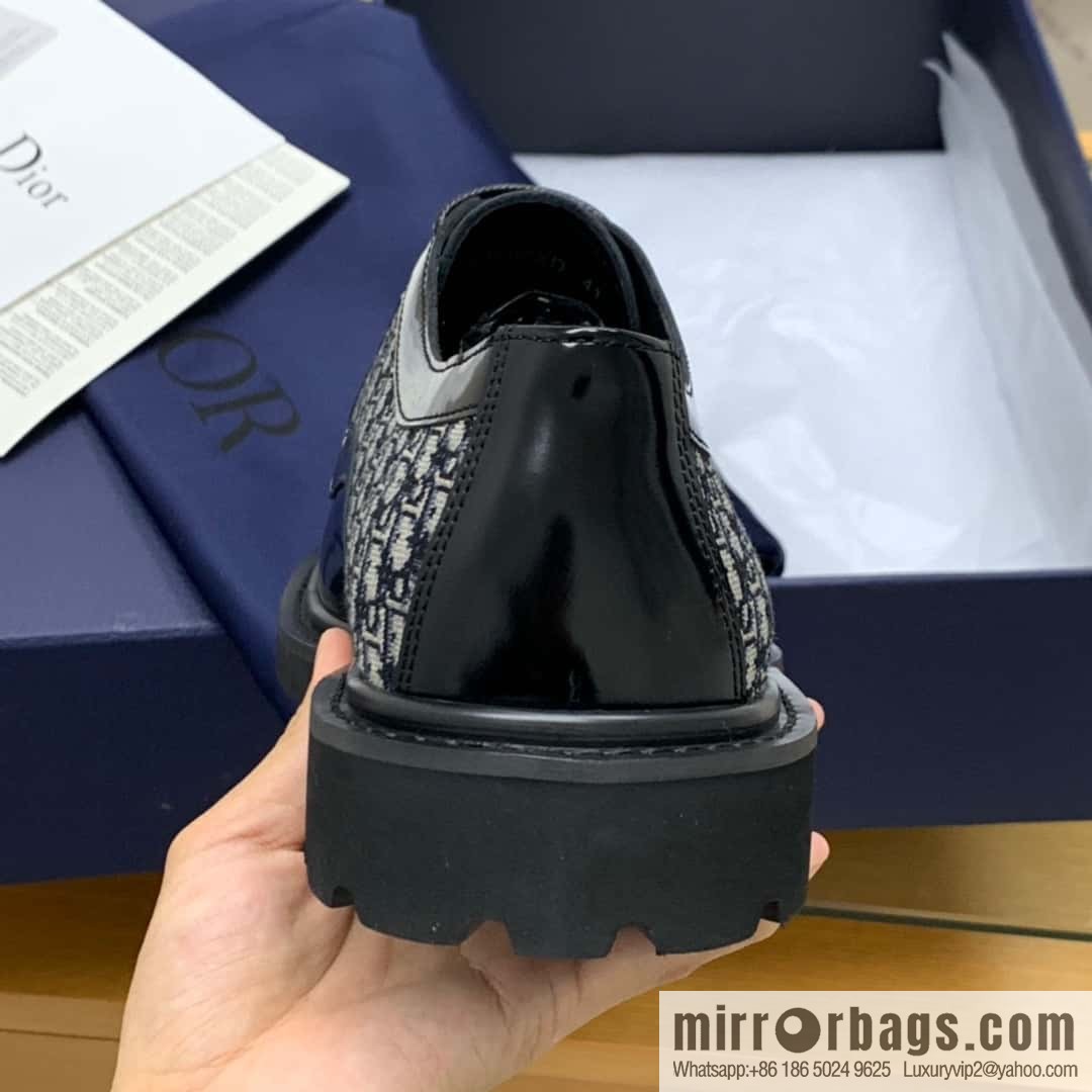 DIOR Dior selected leather made men's derby shoes