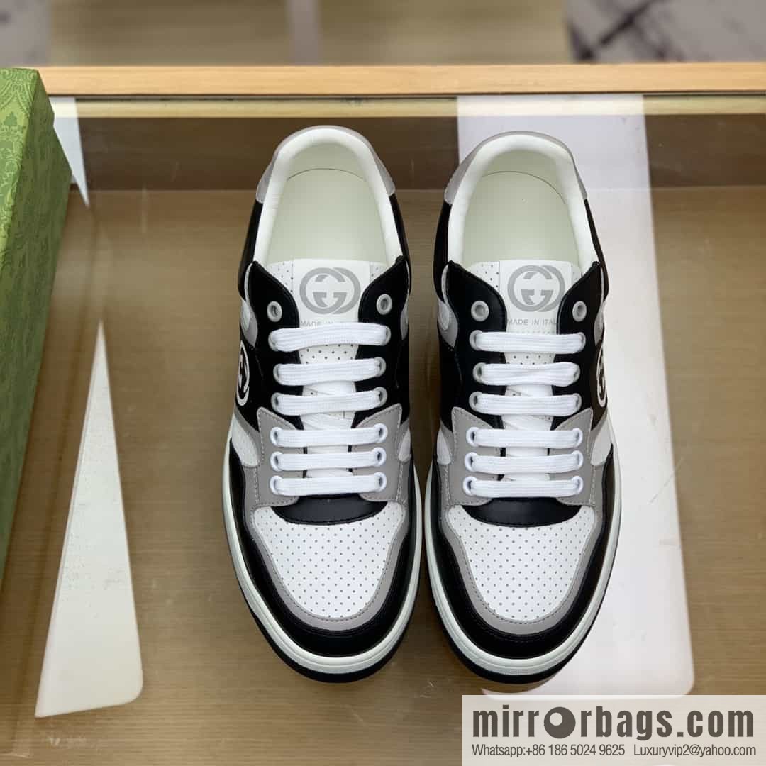 Gucci Gucci uses color matching leather and integrates iconic elements into men's casual shoes