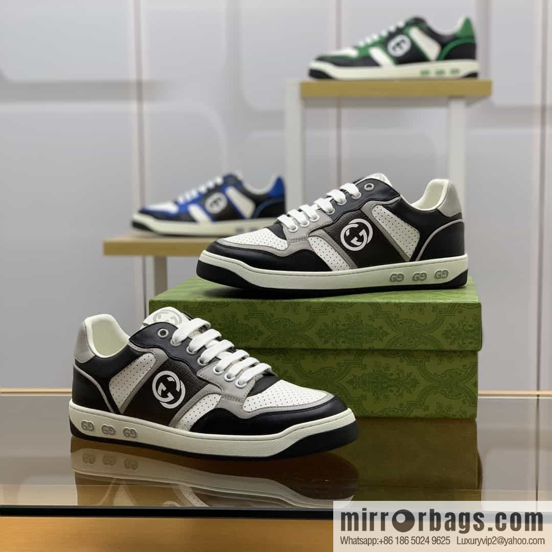 Gucci Gucci uses color matching leather and integrates iconic elements into men's casual shoes