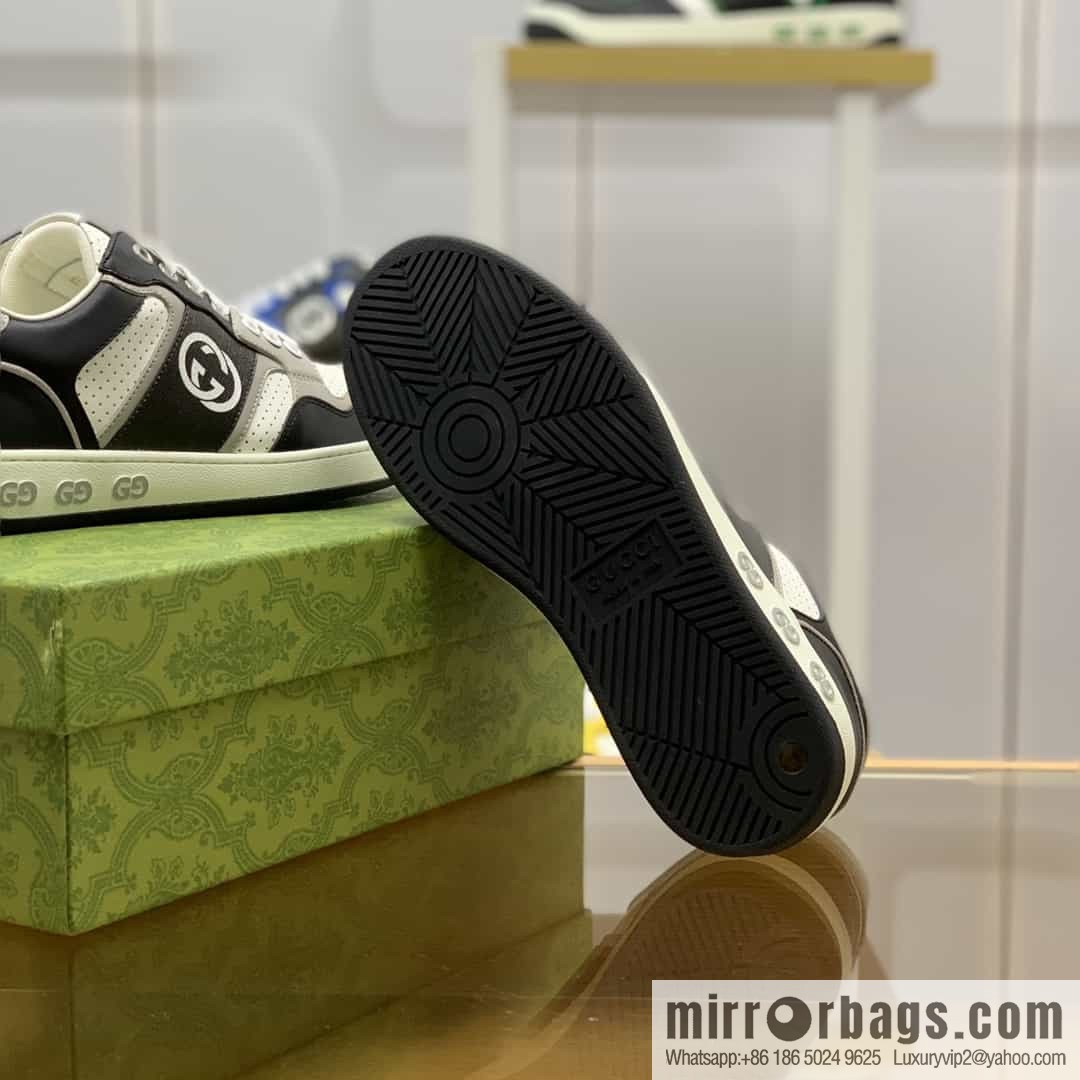 Gucci Gucci uses color matching leather and integrates iconic elements into men's casual shoes