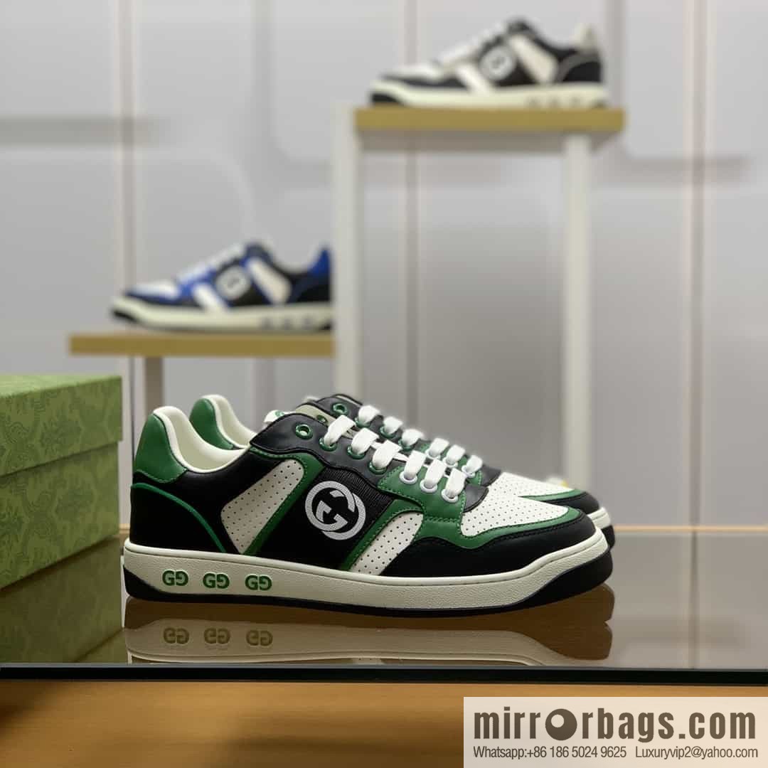 Gucci Gucci uses color matching leather and integrates iconic elements into men's casual shoes
