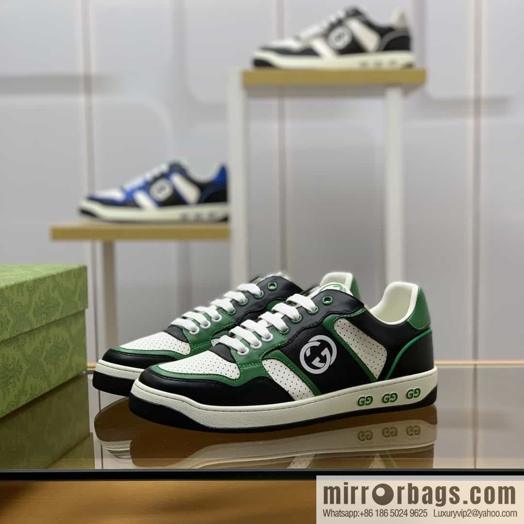 Gucci Gucci uses color matching leather and integrates iconic elements into men's casual shoes