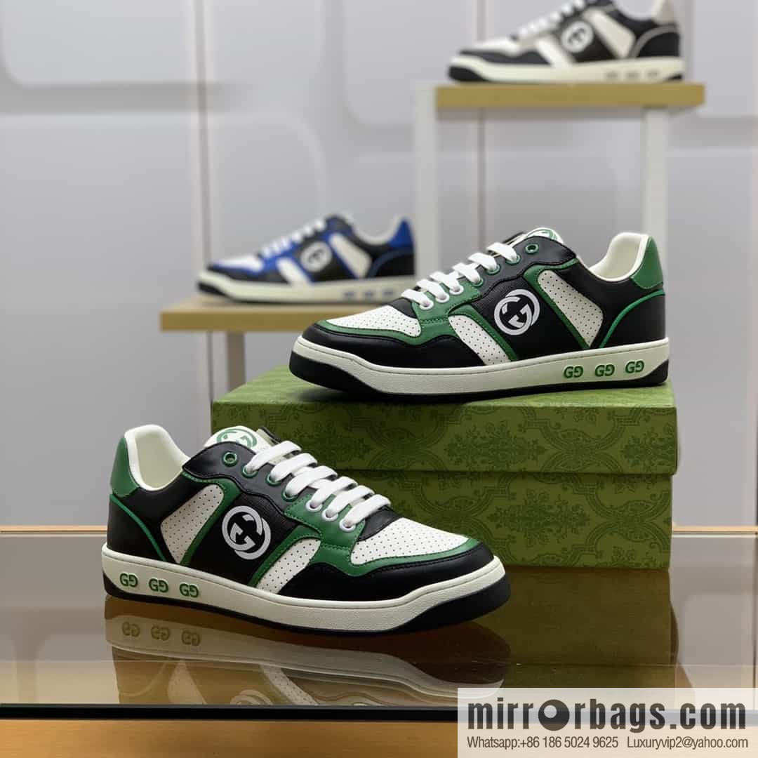 Gucci Gucci uses color matching leather and integrates iconic elements into men's casual shoes