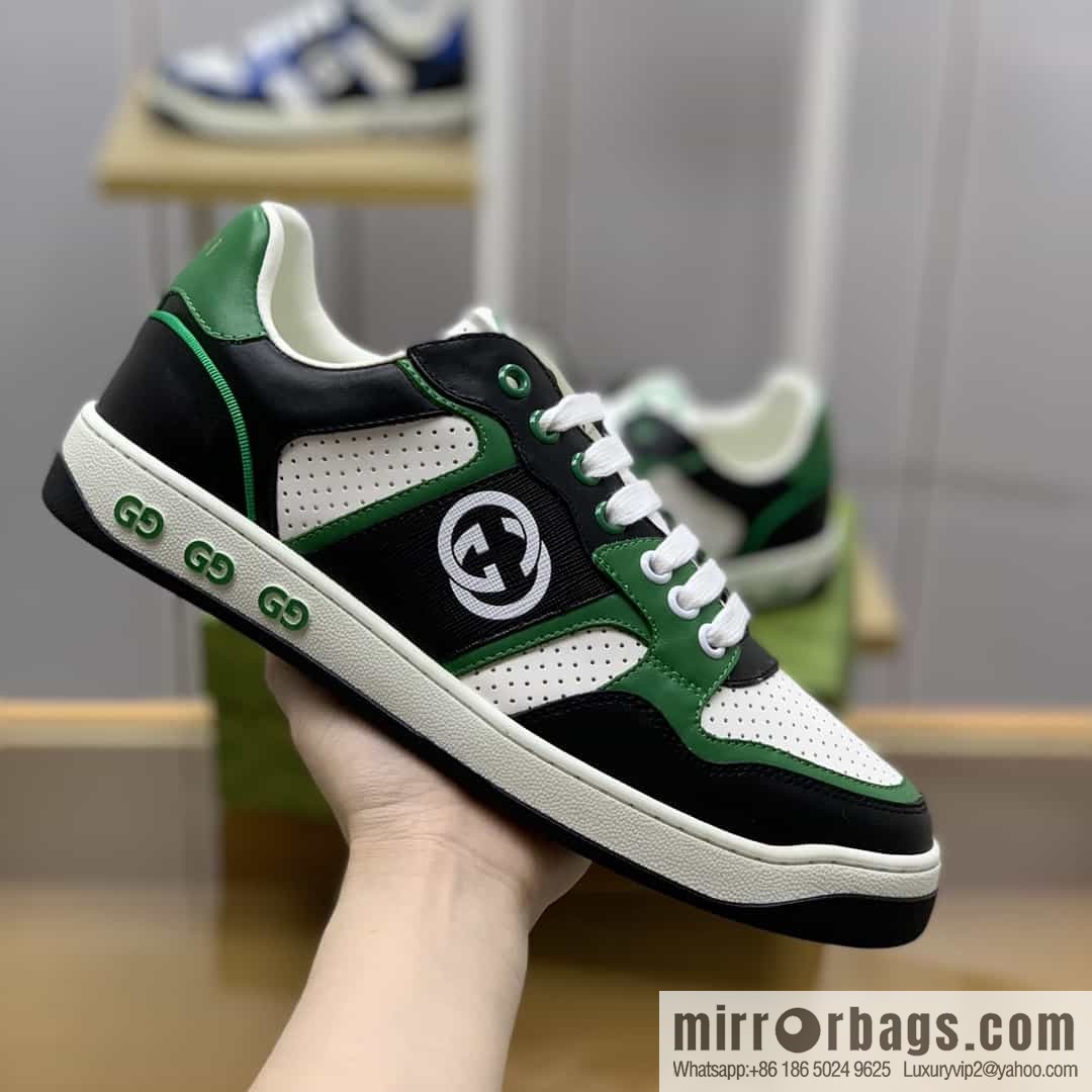 Gucci Gucci uses color matching leather and integrates iconic elements into men's casual shoes