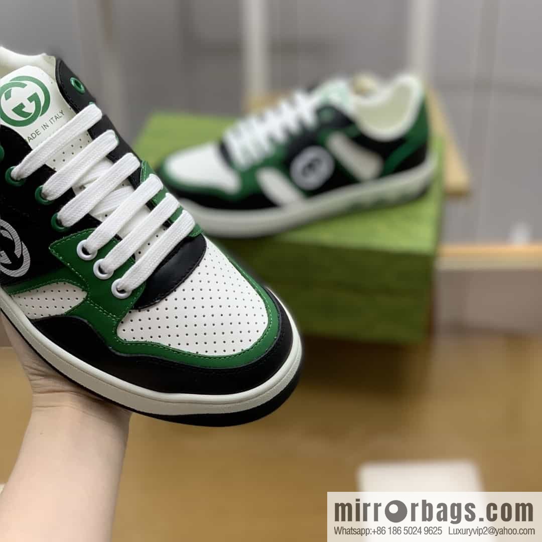 Gucci Gucci uses color matching leather and integrates iconic elements into men's casual shoes