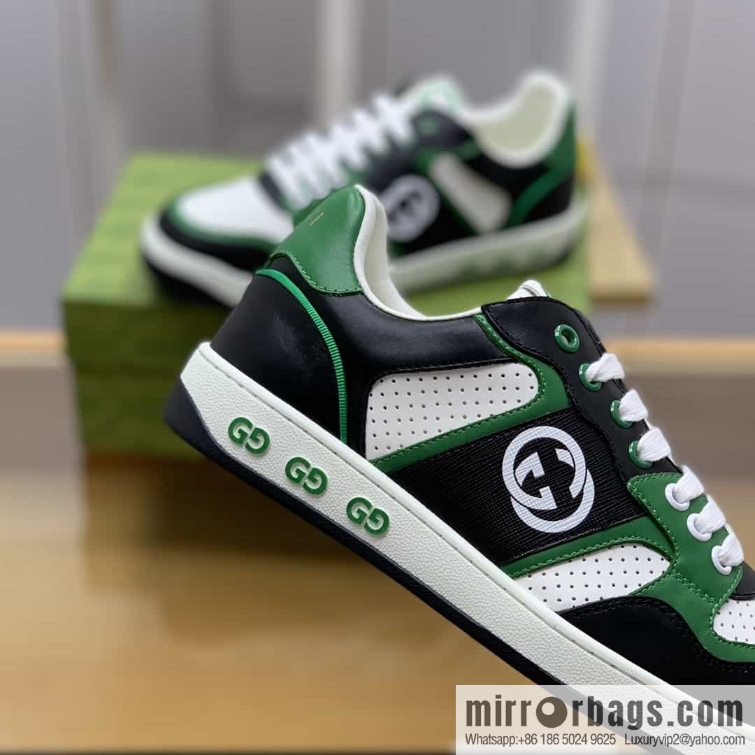 Gucci Gucci uses color matching leather and integrates iconic elements into men's casual shoes