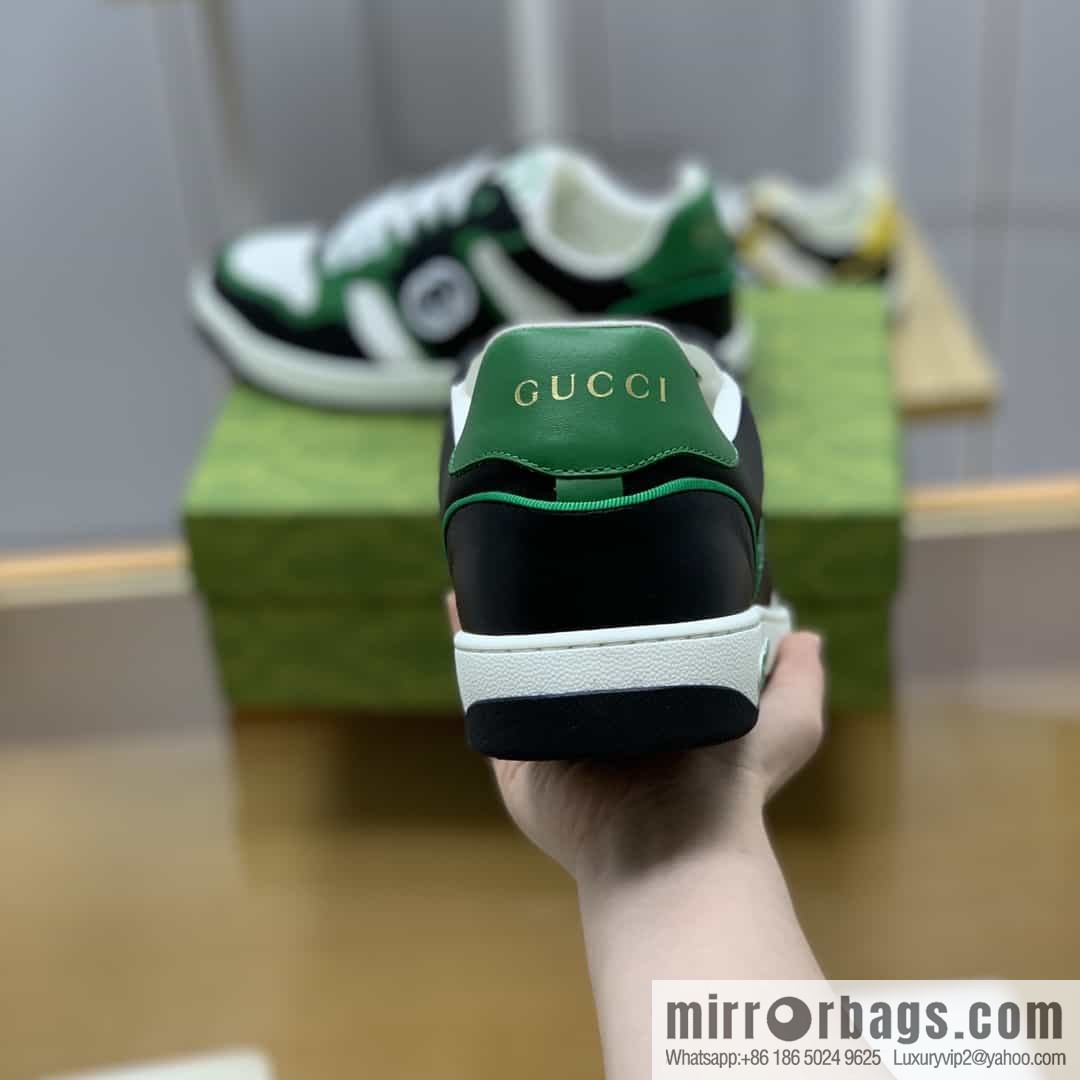 Gucci Gucci uses color matching leather and integrates iconic elements into men's casual shoes
