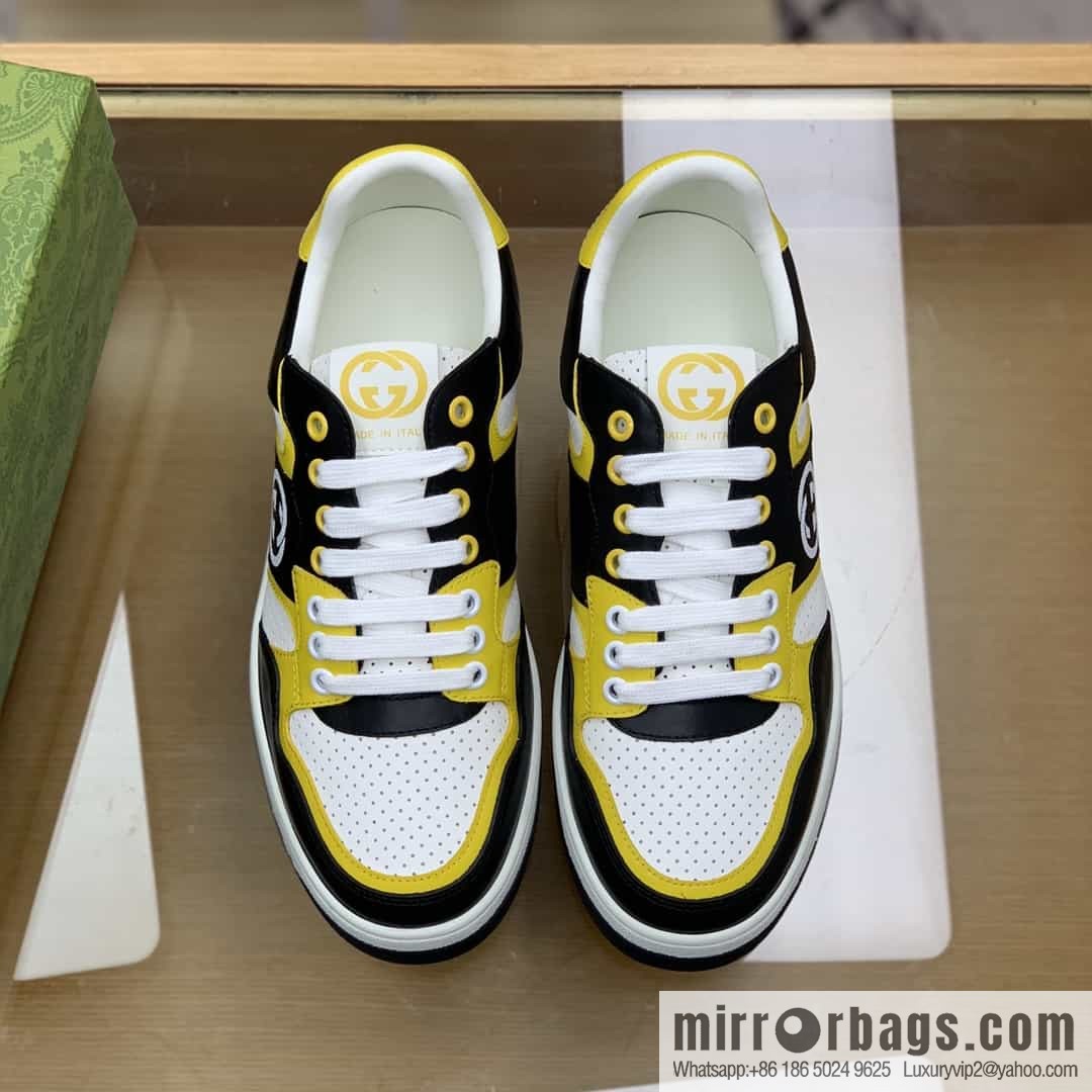 Gucci Gucci uses color matching leather and integrates iconic elements into men's casual shoes