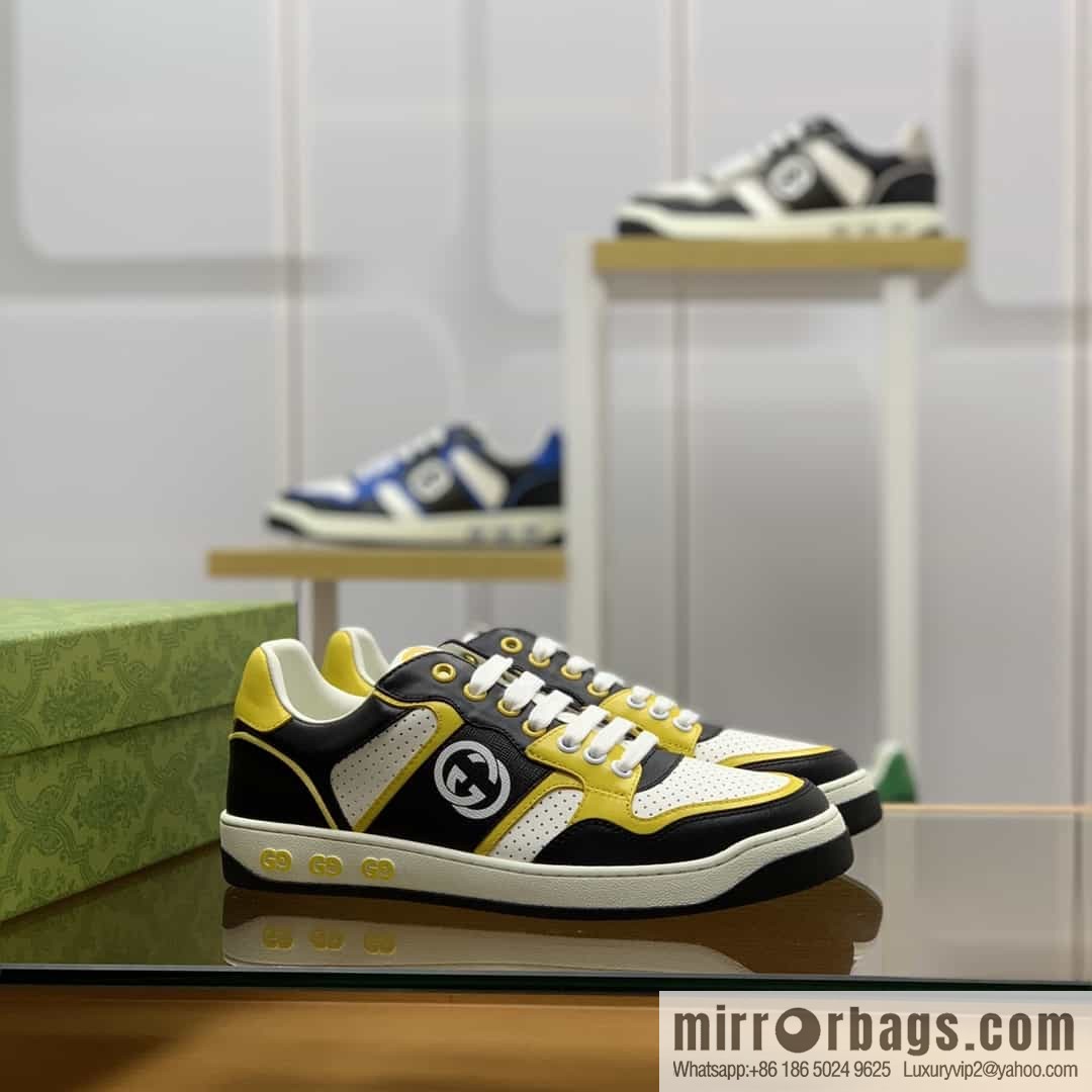 Gucci Gucci uses color matching leather and integrates iconic elements into men's casual shoes