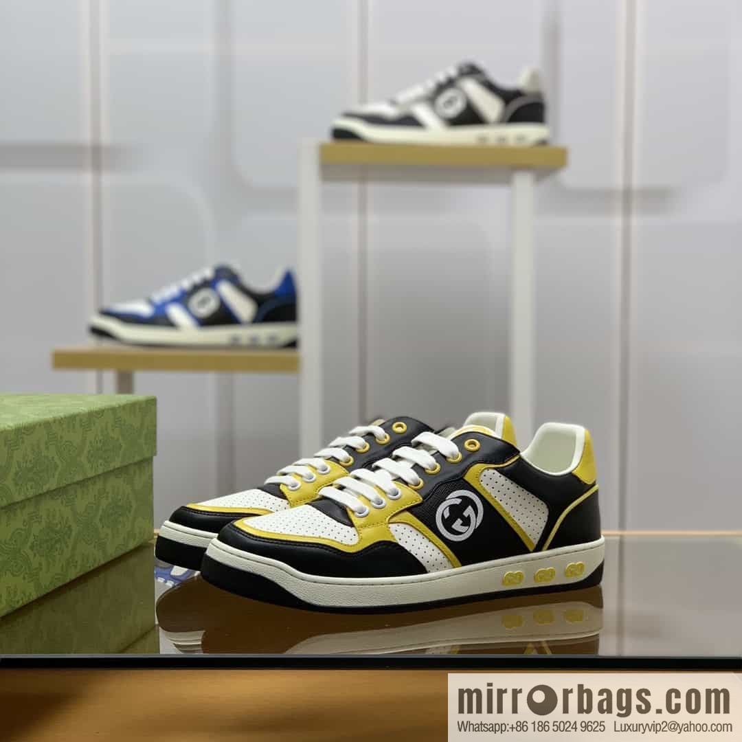 Gucci Gucci uses color matching leather and integrates iconic elements into men's casual shoes