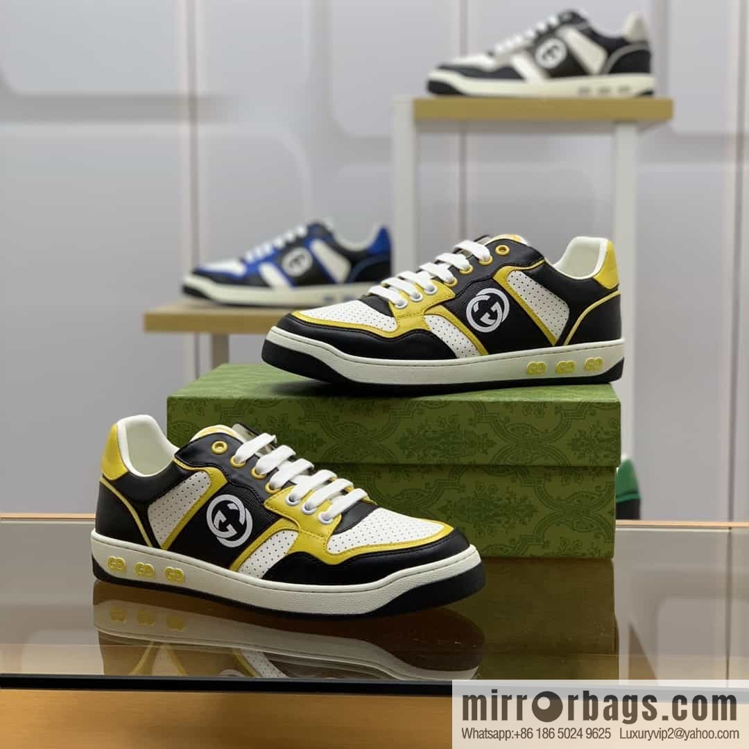 Gucci Gucci uses color matching leather and integrates iconic elements into men's casual shoes