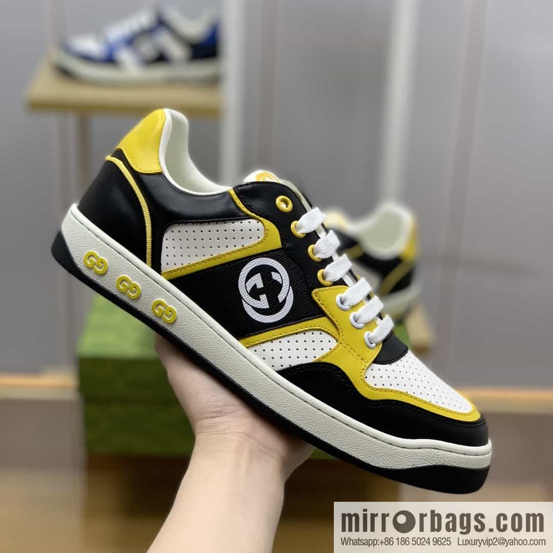 Gucci Gucci uses color matching leather and integrates iconic elements into men's casual shoes
