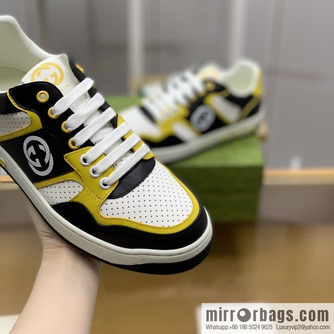 Gucci Gucci uses color matching leather and integrates iconic elements into men's casual shoes