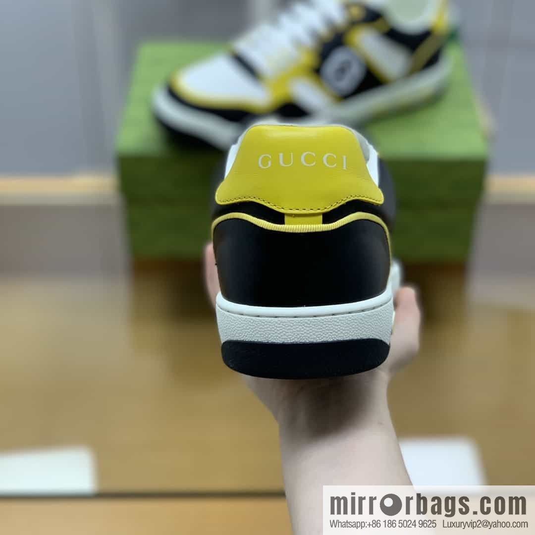 Gucci Gucci uses color matching leather and integrates iconic elements into men's casual shoes